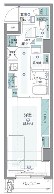 【高齢者向け住宅】ステージファースト代々木の間取り画像