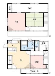 北本市石戸戸建物件の間取り画像