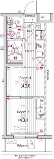 ガーラ・パークヒルズ町田の間取り画像