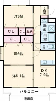 ファームガーデン利平治B棟の間取り画像