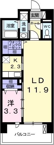 クレール姫路の間取り画像
