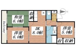 ドミール蒲生A棟の間取り画像