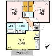リバーフォート阿賀 Aの間取り画像