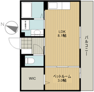 Ciel Blue Bの間取り画像