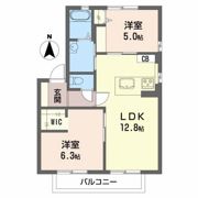 ドゥアムール Aの間取り画像