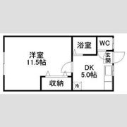 北六ハイツの間取り画像