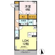 アヴェニール志津 Aの間取り画像