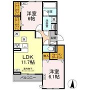 カリーノ姫宮の間取り画像