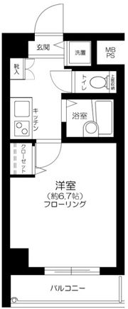 セントパレス南大井の間取り画像