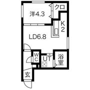 アルーア北大前の間取り画像