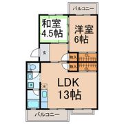 コーポはりまの間取り画像