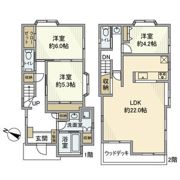 二葉戸建の間取り画像
