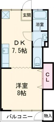 桜川ハイツの間取り画像