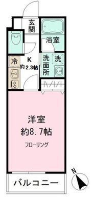 エグゼシャトー伍番館の間取り画像