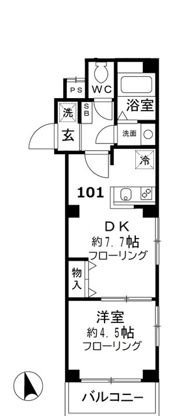 ラ・フォート東日暮里の間取り画像