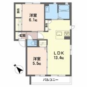 ウィスピア Aの間取り画像