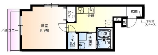 フジパレス門真浜町の間取り画像