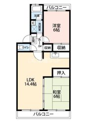 ロイヤルグリーン八千代2号棟の間取り画像
