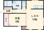 青柳ヒルズ．間の間取り画像