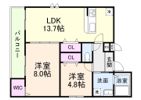 フジパレス レーヴⅠ番館の間取り画像