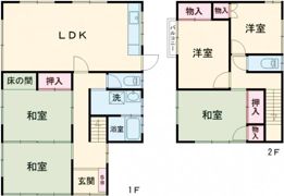 東田原戸建賃貸の間取り画像