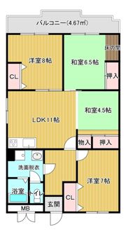 toU真美ケ丘の間取り画像