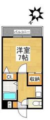 ストリームライン箱崎Ⅱの間取り画像