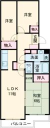 シャトーム吉川の間取り画像