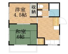 コーポ市川の間取り画像
