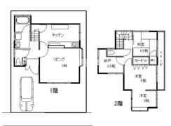 近藤貸家の間取り画像