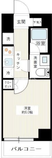 SQUARE CITY TSURUMI RIVERSIDEの間取り画像