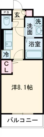 ウエストサイドリバーⅠの間取り画像