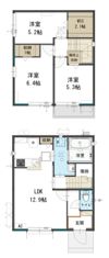 川越的場貸家の間取り画像