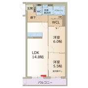 プレステージ坂本の間取り画像