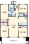 S-RESIDENCE愛宕SOUTHの間取り画像