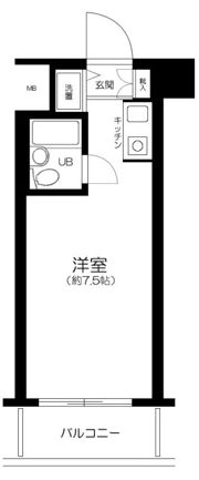 スカイノブレ川崎柳町の間取り画像