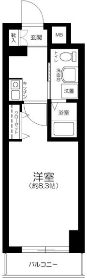 グリフィン川崎・西口の間取り画像