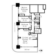 プラウドタワー名古屋栄2501の間取り画像
