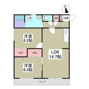 ビューハイツ講堂の間取り画像
