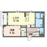 パティオ・デ・リラの間取り画像