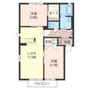 クレール南林間IIIの間取り画像