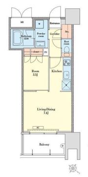 RJRプレシア天神サウスの間取り画像