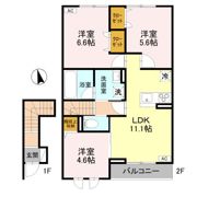Dブルー・東城南の間取り画像