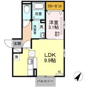 ラ・ランド上新栄 Aの間取り画像