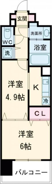 ジュリアス中山手の間取り画像