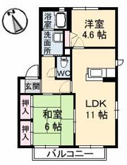 Cosmo Town F棟の間取り画像