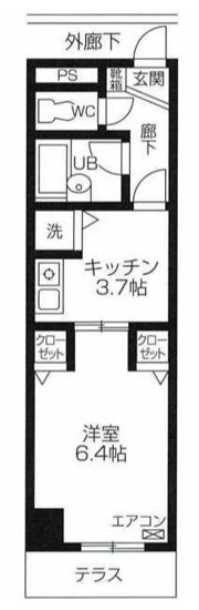 三協・寿崎グリーンコート福生の間取り画像