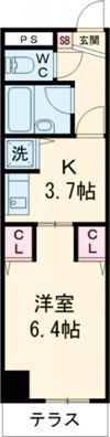 三協・寿崎グリーンコート福生の間取り画像