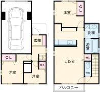 本町一戸建ての間取り画像