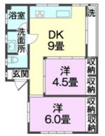 M氏共同住宅の間取り画像